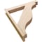 Ekena Millwork 5 1/2-in W x 32-in D x 38-in H Funston Block Rough Cedar Woodgrain TimberThane Outlooker, Primed Tan OUTUR055X32X38FST44RCPR - alternate 3